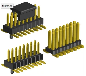 1.27mm Pin Header Double Rows SMD Type with Peg & Cap